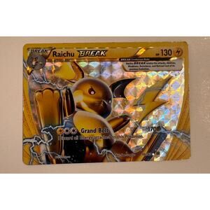 Pokemon XY Breakthrough Holo Raichu Break 50/162 LP 2015